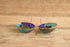 Plique-à-jour Domed Flower Earrings